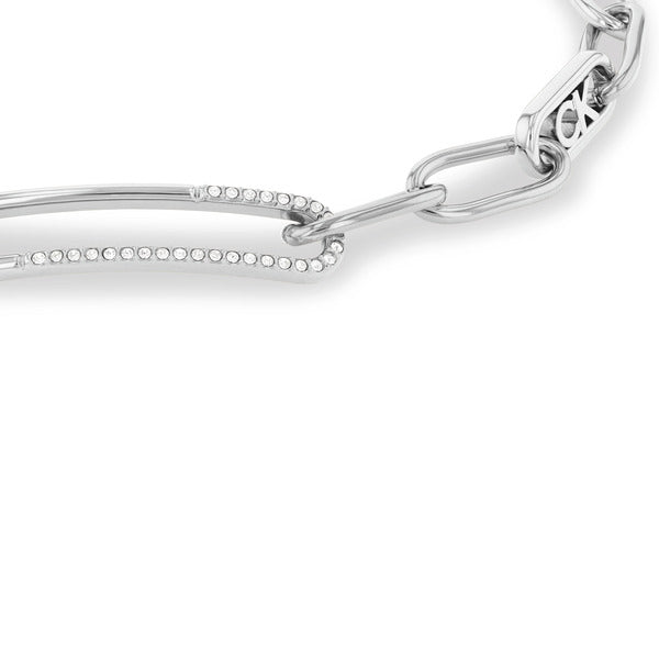 Calvin Klein Asymmetrical Elegance CKJ35000542 armband I närbild, rannekoru lähikuvassa